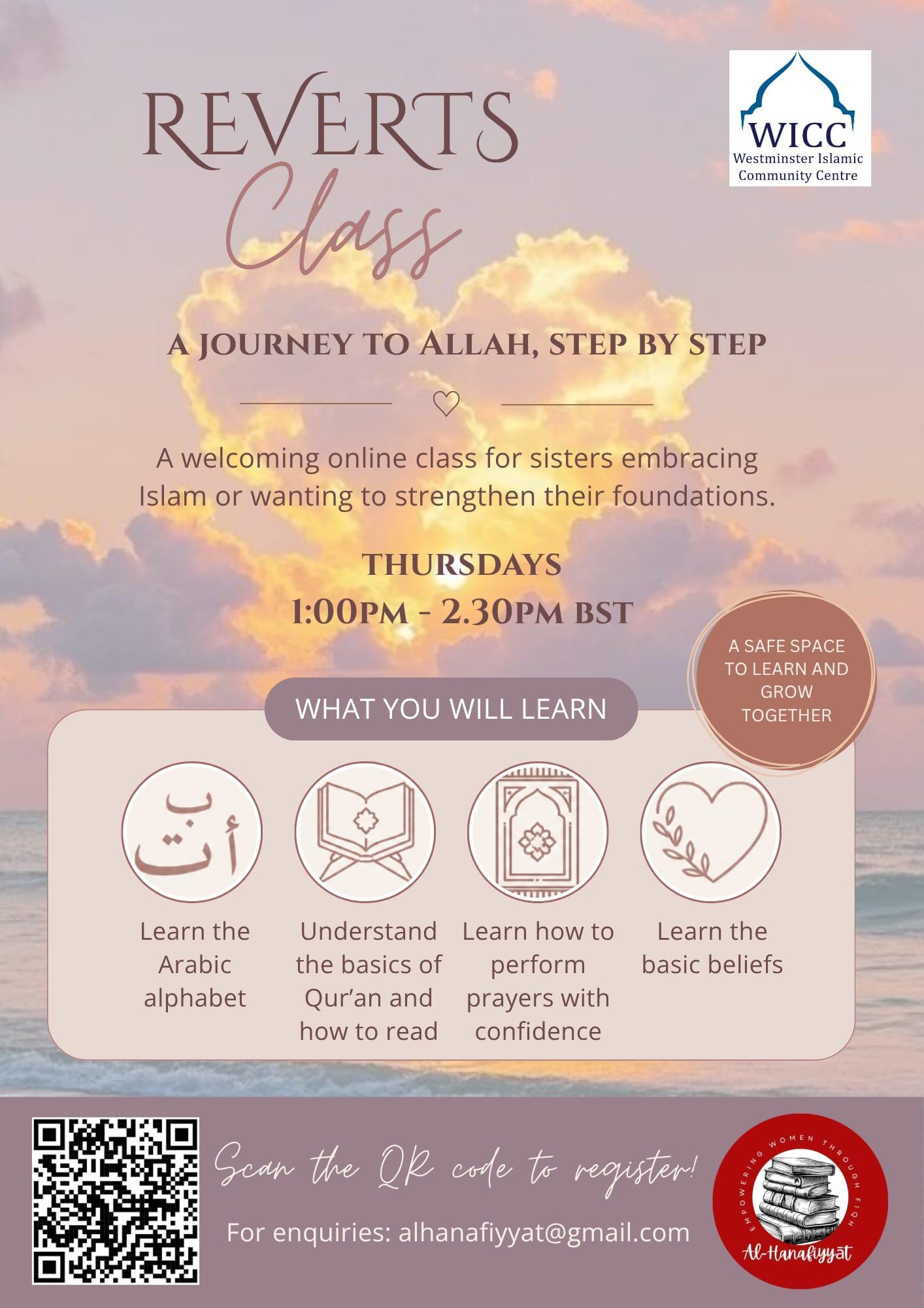 Reverts Class: A Journey to Allah, Step by Step